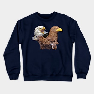 Golden eagle and eagle Crewneck Sweatshirt